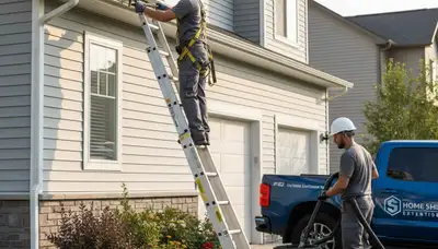 Professional gutter cleaning service in Austin, TX by vinyl-siding experts at Next Level Exteriors