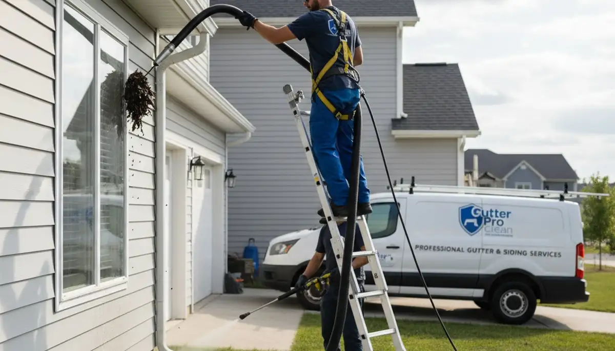 Professional gutter cleaning service in Austin, TX for vinyl-siding homes and water damage prevention