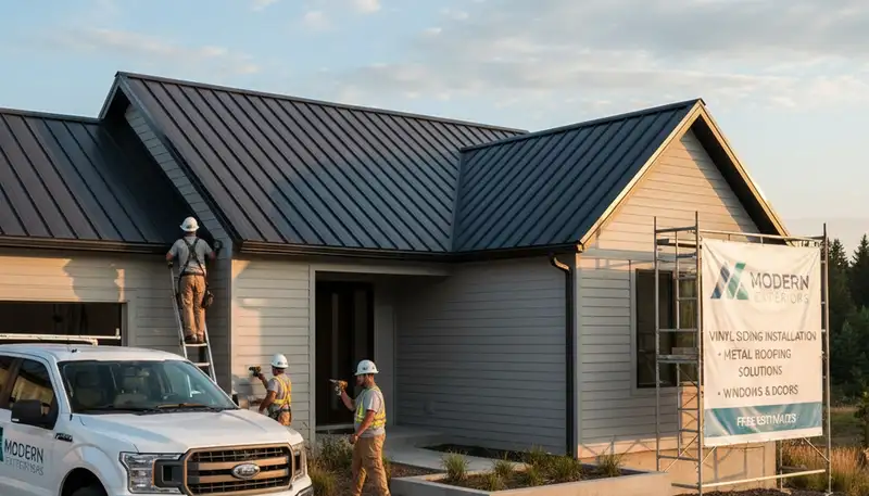 Austin TX metal roofing installation by Next Level Exteriors showing durable weather-resistant panels