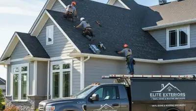 Professional roof installation and vinyl siding by Next Level Exteriors in Austin, TX