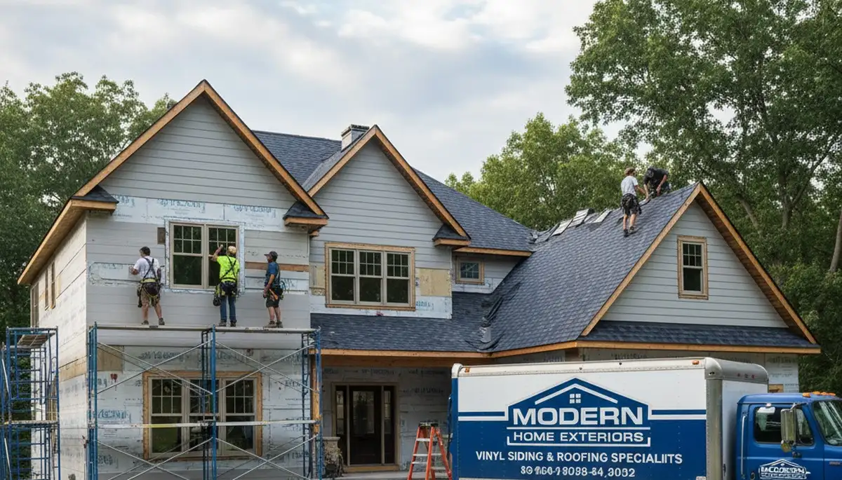 Professional vinyl siding installation on Austin TX home exterior by Next Level Exteriors
