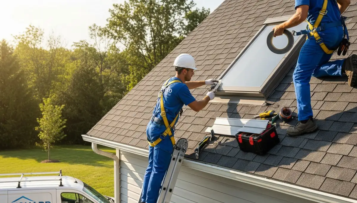 Skylight repair in Austin, TX by Next Level Exteriors for leak and storm damage fixes
