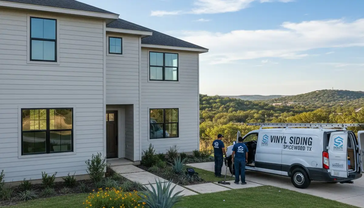 Professional vinyl siding contractors in Austin TX installing durable home exterior siding