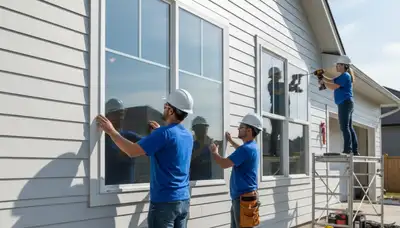 Vinyl siding and energy-efficient window installation in Austin, TX by Next Level Exteriors