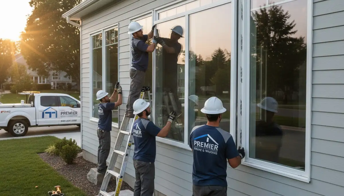 Vinyl siding and window installation project in Austin, TX by Next Level Exteriors